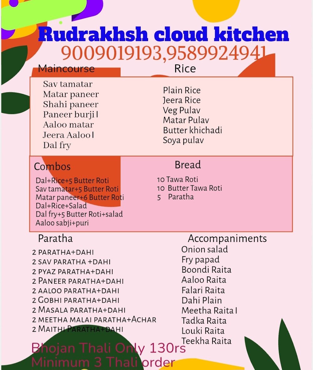 Rudraksh Tifin Center and cloud kitchen
